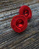 kolczyki soutache Czerwone  kolczyki soutache 1
