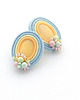 kolczyki soutache Pastelowe lato - mini 2