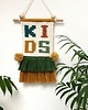 makramy Makrama napis KIDS, LOVE, HOME, 4