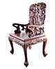 fotele Para chińskich rzeźbionych foteli w smoki styl Qing IIpoł XX w 107x65x55 cm 2