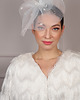 Ślubne ozdoby do włosów MOTI woal śłubny z krynoliny biel 3