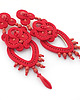 kolczyki soutache Czerwone wieczorowe kolczyki soutache 1