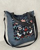 torby na ramię Duża torba na ramię - ornament ptaszki 2