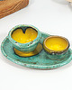 Wielkanoc - inne Ceramiczny zestaw - podstawka, jajecznik, miseczka na sól 5