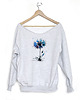 bluza bez kaptura damska Chaber Szara bluza cięta 1