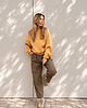 bluza bez kaptura damska Honey-Coloured / miodowa bluza basic 2
