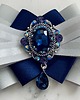 broszki Brosza  z niesamowitym granatowym kryształem    NEW 2