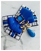broszki Brosza  z ozdobą w stylu glamour z niebieskimi kamieniami NEW 4