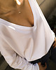 t-shirt damskie Bluzka FLYGA v deep long white 2