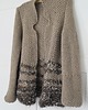 kardigany damskie Kardigan Mika - szary beż 4