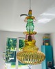 lampy wiszące Lampa wisząca szklana artdeco prl vintage 4