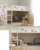 naklejki ścienne do pokoju dziecka Naklejki na łóżko Ikea Kura kosmos 2