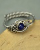 pierścionki - różne Pierścionek regulowany lapis lazuli wire wrapping 2