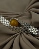 bransoletki srebrne Elegancka bransoletka ze srebra i bursztynu 1