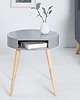 stoliki kawowe Stolik nocny Igloo Wood szary dąb 50cm 2