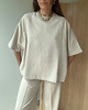 t-shirt damskie T-shirt Chillout mocca melange neck 1