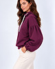 bluza bez kaptura damska Bluza ,,ARIA" Śliwka 1