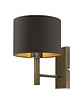 kinkiety Czarno-zielony kinkiet w tylu urban jungle TEGU GOLD 4
