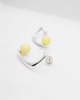 kolczyki srebrne Amber as a Pearl / silver earrings with Amber 4