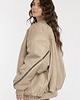 kurtki damskie Kurtka typu bomber mocca zipper 6