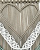 makramy Ogromna Makrama Ścienna SALVIA HEART Precyzyjne Rękodzieło 140x160 cm 6