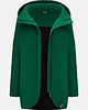 bluza z kapturem damska Peleryna No.2 na suwak Butelkowa Zieleń 1