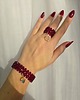 pierścionki elastyczne Pierścionek 5-rzędowy Fashion Gloss 5