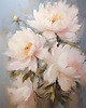 plakaty Peonie i róże - Plakat - Olej, Boho, Abstrakcja 1