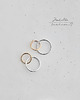 kolczyki srebrne Rings - srebrne kolczyki + box 1