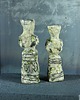 świeczniki i świece Świeczniki ceramiczne - etno rzeźby twarzowe. 6