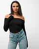 bluzki z długim rękawem damskie Bluzka Sara black 1