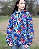 bluza z kapturem damska Bluza rajski ogród 2