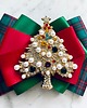 broszki Brosza z Choinką z perłami Mikołajki Święta 6