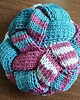 czapki damskie Cieplutka Czapka Beret Patchwork Enterlac 6