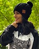 czapki damskie Czapka Handmade Joy Czarny 1