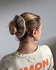 gumki do włosów Wełniana puchata scrunchie 1