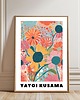 grafiki i ilustracje PLAKAT dekoracyjny , kwiaty Yayoi Kusama, abstrakcja kolorowa 2