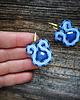 kolczyki soutache Niebieskie kolczyki soutache 4