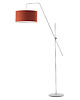 lampy podłogowe Czarna lampa stojąca na wysięgniku do salonu BILBAO 4