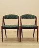 krzesła Komplet dwóch krzeseł tekowych, duński design, lata 70,  Kai Kristiansen 2