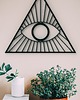 Ozdoby na ścianę Evil eye - Boho Oko w Trójkącie - boho dekoracja na ścianę 1