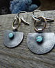 kolczyki z żywicy Kolczyki srebrne Mandala Earrings 3