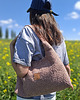 torby na ramię Różowa torba Hobo Margo z tkaniny boucle 2