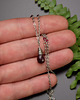 wisiory Delikatny naszyjnik kropla rubin wire wrapping 1