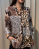 koszule damskie  Bawełniana koszula Bling Bianco Leopardo 1