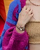 bransoletki z kamieni naturalnych Bransoletka z Muszlą Kauri Agatem i Sokolim Okiem 1