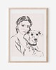 grafiki i ilustracje PORTRET Z PUPILEM  - plakat personalizowany 3