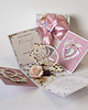 kartki scrapbooking 20 rocznica ślubu, porcelanowe gody, exploding box, kartka 3d 1
