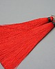 kolczyki chwosty Kolczyki chwosty Maxi boho /red - emerald/ długie 3