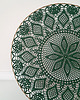 łapacze snów Szydełkowa mandala Butelkowa zieleń 2